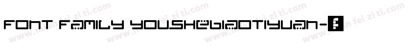 font family YouSheBiaoTiYuan字体转换